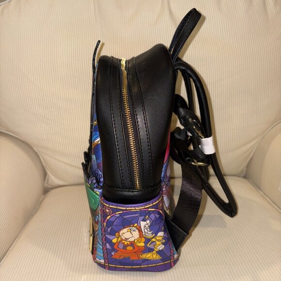 Loungefly Disney Princess Castle Series Beauty And The Beast Belle Mini Backpack - Picture 3 of 9